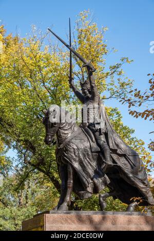 Le roi Jagellon Monument, Central Park, NYC Banque D'Images