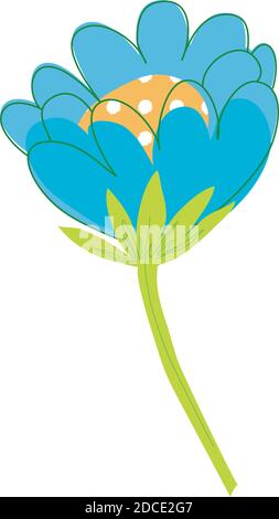 Icône fleur isolée Illustration de Vecteur
