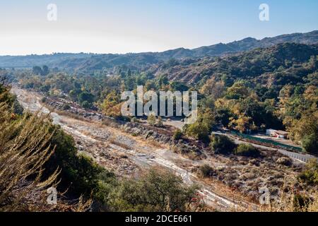 Vue panoramique sur le parc régional O'Neill, Trabuco Canyon, Orange County California Banque D'Images