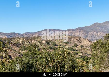 Vue panoramique sur le parc régional O'Neill, Trabuco Canyon, Orange County California Banque D'Images