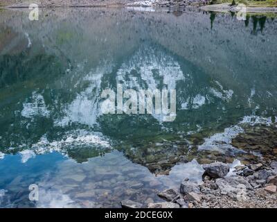 Lac Lower Blue, forêt nationale d'Uncompahgre, Ridgway, Colorado. Banque D'Images