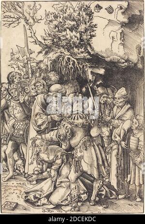 Lucas Cranach l'ancien, (artiste), allemand, 1472 - 1553, le martyre de Saint Barbara, coupe de bois Banque D'Images