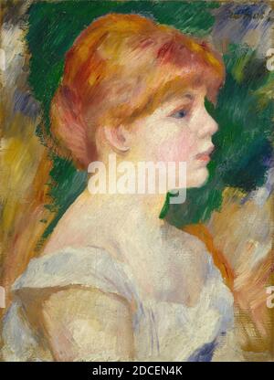 Auguste Renoir, (artiste), français, 1841 - 1919, Suzanne Valadon, ch. 1885, huile sur toile, hors tout : 41.3 x 31.8 cm (16 1/4 x 12 1/2 in.), encadré : 64.1 x 53.3 x 6 cm (25 1/4 x 21 x 2 3/8 in Banque D'Images