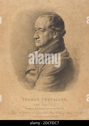 John Linnell, (artiste), British, 1792 - 1882, Thomas Chevalier, 1825, gravure Banque D'Images