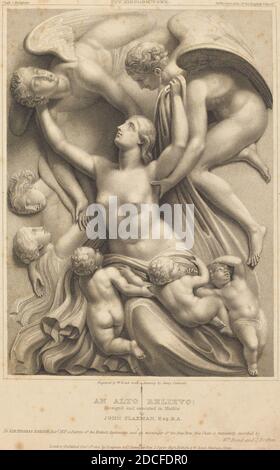 William Bond, (artiste), British, active c. 1799/1833, John Flaxman, (artiste d'après), britannique, 1755 - 1826, Henry Corbould, (artiste d'après), britannique, 1787 - 1844, Thy Kingdom Come (Monument à Sir Thomas Banting), publié en 1810, gravure en pointillé Banque D'Images