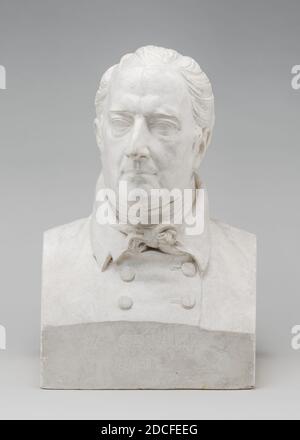 Pierre-Jean David d'Angers, (artiste), français, 1788 - 1856, François-Pascal-Simon, Baron Gérard, 1836-c. 1838, plâtre, total: 61 x 39.7 x 30 cm (24 x 15 5/8 x 11 13/16 po Banque D'Images