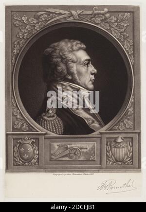 Max Rosenthal, (artiste), américain, 1833 - 1918, Louis, Chevalier de Toussard, 1900, mezzotint Banque D'Images