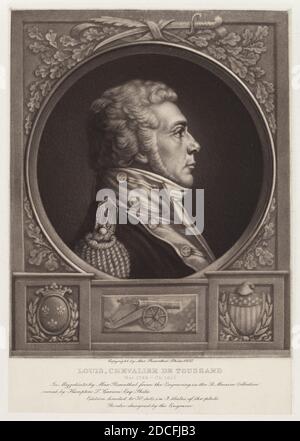 Max Rosenthal, (artiste), américain, 1833 - 1918, Louis, Chevalier de Toussard, 1900, mezzotint Banque D'Images