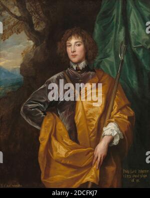 Sir Anthony van Dyck, (artiste), Flamand, 1599 - 1641, Philip, Lord Wharton, 1632, huile sur toile, total: 133 x 106 cm (52 3/8 x 41 3/4 po.), encadré: 171.8 x 144.1 cm (67 5/8 x 56 3/4 po Banque D'Images