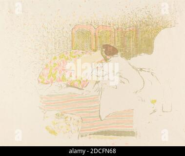 Edouard Vuillard, (artiste), Français, 1868 - 1940, la naissance d'Annette (la reconnaissance d'Annette), 1898, lithographie couleur Banque D'Images