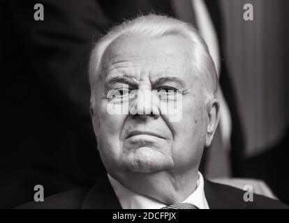 KIEV, UKRAINE - 29 août 2019: Premier Président de l'Ukraine Leonid Kravchuk pendant la session de la Verkhovna Rada de l'Ukraine de la neuvième convocation Banque D'Images