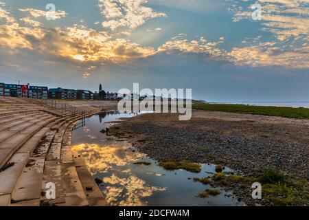 Fairhaven ; estuaire de Ribble ; Lytham ; Lancashire ; Royaume-Uni Banque D'Images