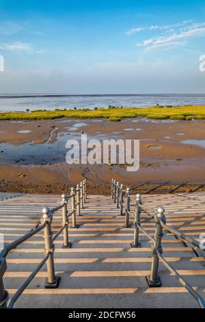 Fairhaven ; estuaire de Ribble ; Lytham ; Lancashire ; Royaume-Uni Banque D'Images