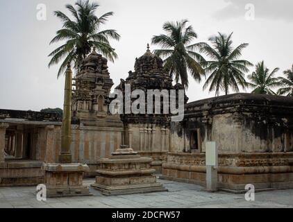 Magnifique temple ancien et historique à Avani, Karnataka, Inde Banque D'Images