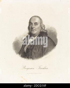 Franz Weber, (artiste), autrichien, 1760 - 1818, Benjamin Franklin, gravure Banque D'Images