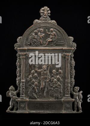 Vénitienne du XVe siècle, (artiste), Christ apparaissant aux Apôtres, c. 1550, bronze, total: 19.1 x 13.5 cm (7 1/2 x 5 5/16 in.) poids brut: 498 gr Banque D'Images