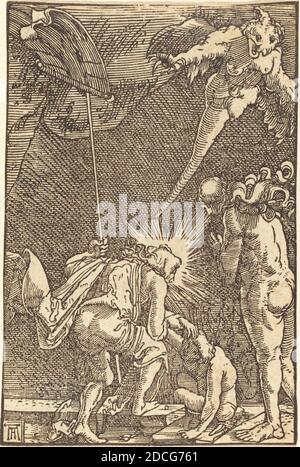 Albrecht Altdorfer, (artiste), Allemand, 1480 ou avant - 1538, Christ descendant dans l'Enfer, la chute et la Rédemption de l'Homme, (série), c. 1513, coupe de bois Banque D'Images