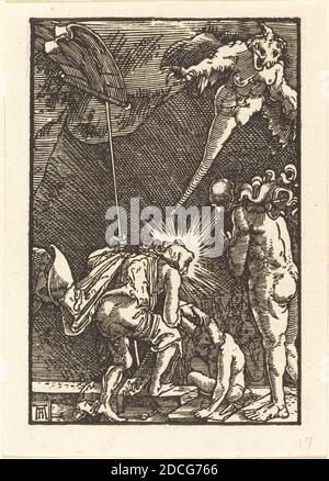 Albrecht Altdorfer, (artiste), Allemand, 1480 ou avant - 1538, Christ descendant dans l'Enfer, la chute et la Rédemption de l'Homme, (série), c. 1513, coupe de bois Banque D'Images