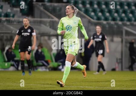 Lara Dickenmann ( #21 Wolfsburg ) pendant le match FlyerAlarm Frauenbundesliga entre VfL Wolfsburg et Eintracht Frankfurt au stade AOK de Wolfsburg. Julia Kneissl/SPP Banque D'Images