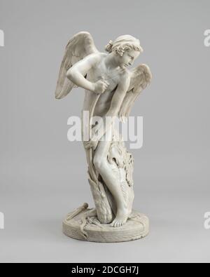 Edme Bouchardon, (artiste), français, 1698 - 1762, Cupid, 1744, marbre, total: 74.3 × 35.56 × 31.75 cm (29 1/4 × 14 × 12 1/2 po), poids brut: 75 lb. (34.02 kg Banque D'Images