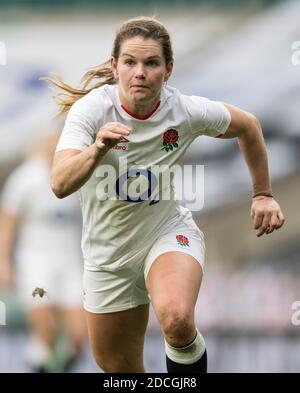 Londres, Angleterre, 21 novembre 2020, Rugby Union Autumn International Series, England Women v France Women, Twickenham, 2020, 21/11/2020 Credit:Paul Harding/Alamy Live News Banque D'Images