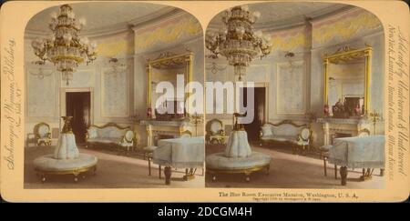 The Blue Room Executive Mansion, Washington, États-Unis, Strohmeyer & Wyman, White House (Washington, D.C.), 1900, Washington (D.C Banque D'Images