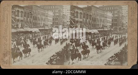 Officiers du Div. Défilé du 4 juillet, Rochester, New York, Webster & Albee, 1895, New York (État), Rochester (New York, New York Banque D'Images