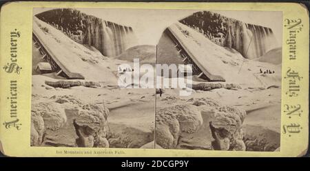 ICE Mountain et American Falls., New York (État), Niagara Falls (N.Y. et ont Banque D'Images