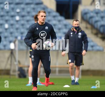 21 novembre--20.BT Murrayfield Stadium. Edinburgh.Scotland.UK Scots RugbyTeam Run for France Match . Duhan van der Merwe (Édimbourg) crédit : eric mccowat/Alay Live News Banque D'Images