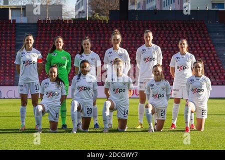 21 novembre 2020, Zurich, Stade Letzigrund, AXA Women's Super League: FC Zurich Women - FC Bâle 1893, photo de l'équipe FC Zurich Banque D'Images