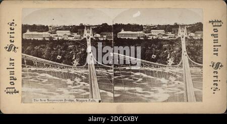 Le nouveau pont suspendu, Niagara Falls., New York (État), Niagara Falls (N.Y. et ont Banque D'Images