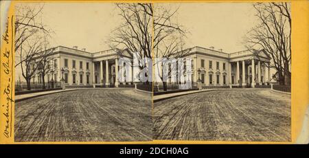 White House., Wakely, G. D., 1865, Washington (D.C Banque D'Images