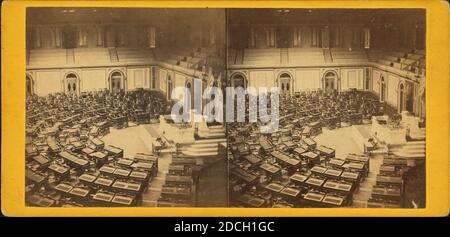 Chambre des représentants, Wakely, G. D., 1865, Washington (D.C Banque D'Images