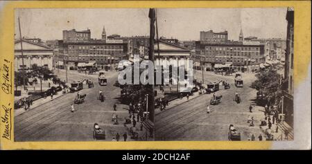 The Junction of Chatham and Center STS., from Printing House Square., 1867, New York (État), New York (N.Y.), New York, Manhattan (New York, N.Y Banque D'Images