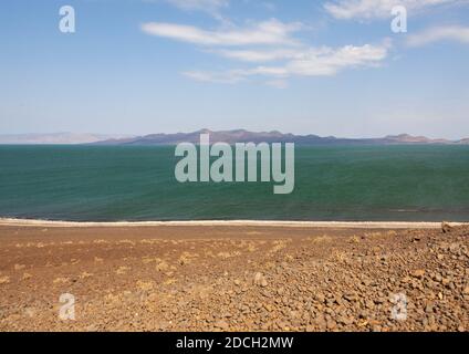 Paysage aride, province de Rift Valley, lac Turkana, Kenya Banque D'Images