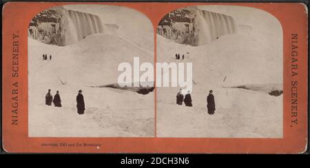 American Fall and ICE Mountain., New York (État), Niagara Falls (N.Y. et ont Banque D'Images