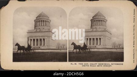 The Gen Grant Memorial, Riverside Drive, près de la 125e rue., 1900, New York (État), New York (N.Y.), New York, Manhattan (New York, N.Y.), General Grant National Memorial (New York, N.Y.), Riverside Drive (New York, N.Y. Banque D'Images