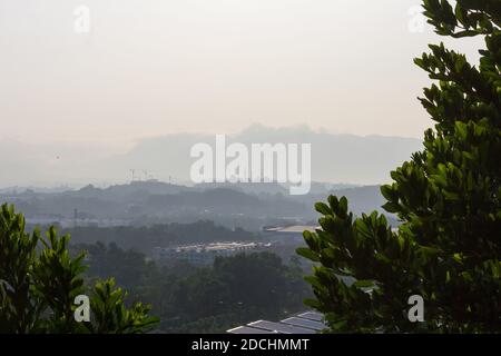 Vue sur Seremban pendant la promenade en nature. Banque D'Images