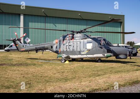 Hélicoptère Lynxhelicopter de la Marine allemande Westland à la base aérienne de Nordholz. Allemagne - 14 juin 2019 Banque D'Images