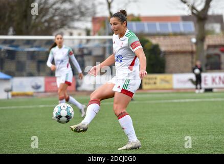 Knokke, Belgique. 21 novembre 2020. Sara Yucet d'OHL photographiée lors d'un match de football féminin entre le Club Brugge Dames YLA et Oud Heverlee Leuven le 8 e jour de match de la saison 2020 - 2021 de la Super League belge Scooore Womens, samedi 21 novembre 2020 à Knokke, Belgique . PHOTO SPORTPIX.BE | SPP | DAVID CATRY David Catry | Sportpix.be | SPP Credit: SPP Sport Press photo. /Alamy Live News Banque D'Images