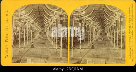 Jubilé de la paix dans le monde, 1872., image fixe, stéréographes, 1872, Pollock, Charles (1832-1910 Banque D'Images