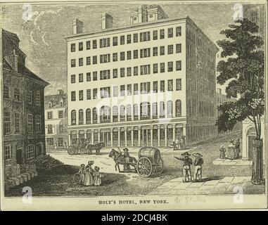 Holt's Hotel, New York; St. Nicholas Hotel; Southern Hotel; LaFarge Hotel, image fixe, Prints, 1861 - 1880 Banque D'Images