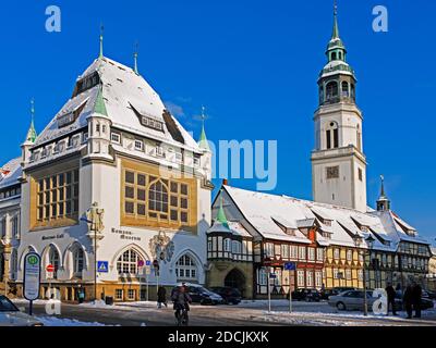 Bomann-Museum und Stadtkirche, celle Banque D'Images