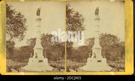 Monument des soldats et des marins, image fixe, stéréographes, 1850 - 1930 Banque D'Images