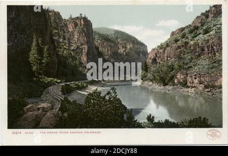 Echo Cliffs, Grand River Canyon, Colorado, photo, cartes postales, 1898 - 1931 Banque D'Images