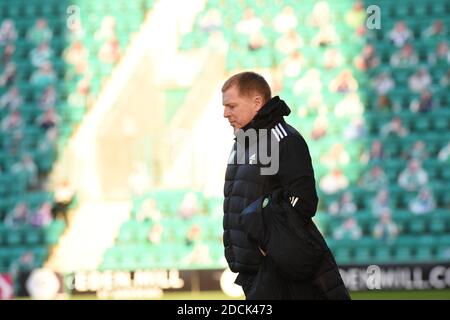 Easter Road Stadium.Édimbourg. Scotland.UK 21 novembre-20 Scottish Premership Match Hibernian vs Celtic Celtic Manager Neil Lennon. Crédit : eric mccowat/Alay Live News Banque D'Images