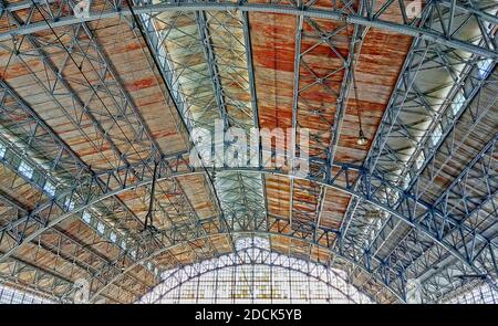 Stasiun Tanjung Priok, gare ferroviaire, bâtiment du patrimoine à Jakarta, Indonésie Banque D'Images