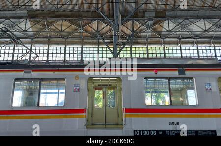 Stasiun Tanjung Priok, gare ferroviaire, bâtiment du patrimoine à Jakarta, Indonésie Banque D'Images