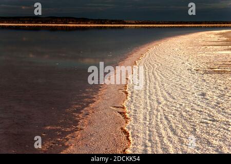 Lac Ninan, lac Salt, Victoria Plains, Australie occidentale Banque D'Images
