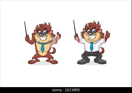 Tasmanian Devil dessin animé illustration vecteur eps format , adapté à vos besoins de conception, logo, illustration, animation, etc Illustration de Vecteur